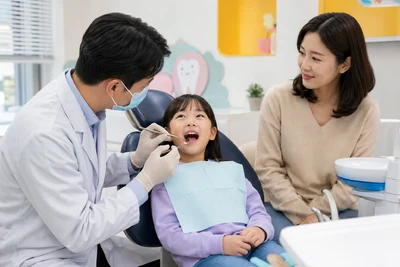구강 검진 장면